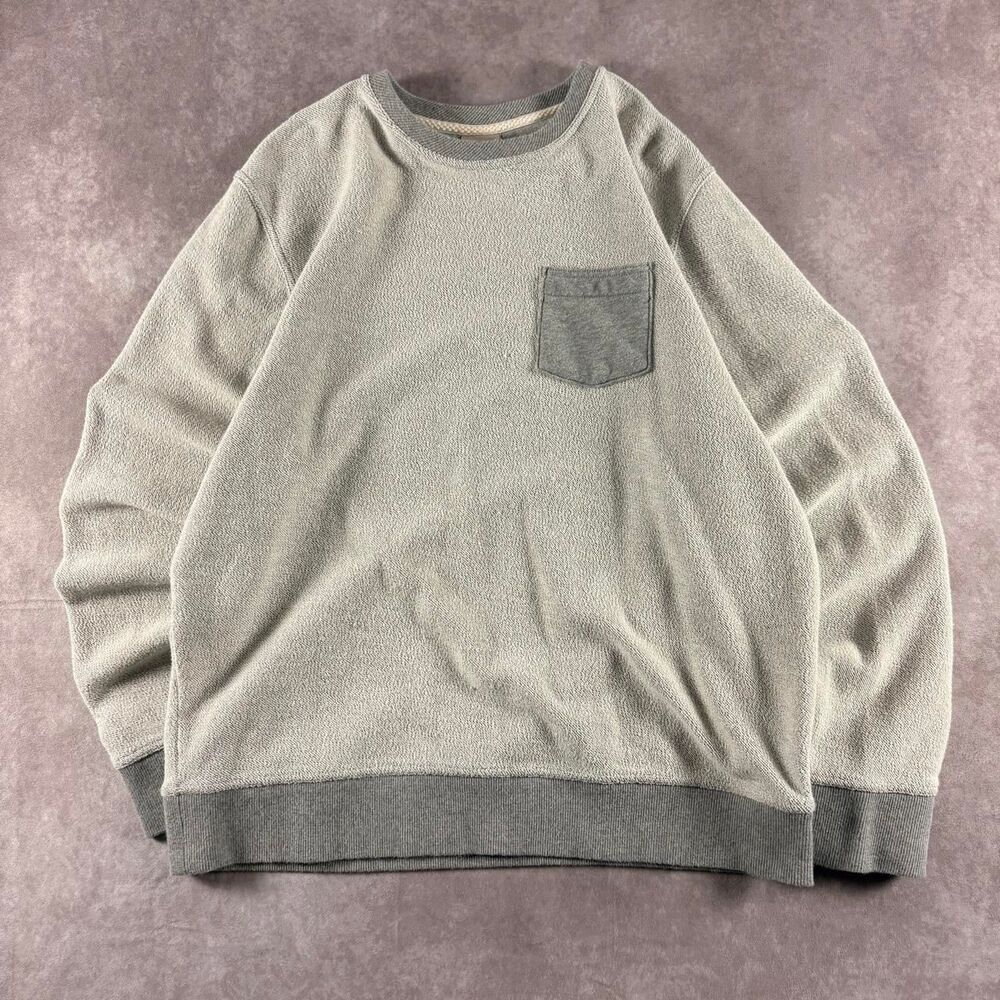 vintage timberland reverse pocket pullover crewneck